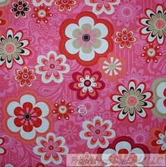 BonEful Fabric FQ Cotton Quilt Pink White Red Flower Dot Valentine Love Heart US