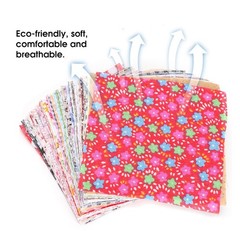 100PCs Square Patchwork Cotton Assorted DIY Sewing Patterns