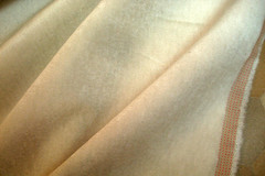 2.44 yds Perennials Fabric Big Softy Velvet White Sands 998-270 Upholstery