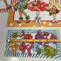 Loralie Harris Cotton Quilting Fabric Panel Cut Lot Wanna Beach Hawaii Character