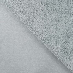 Cotton Teddy Sherpa Fleece Fabric Material – GREYISH BLUE