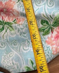 VTG 70s LADY PEPPERELL No-Iron Muslin Presslin 50/50 Flat Sheet Full USA 64”x96”