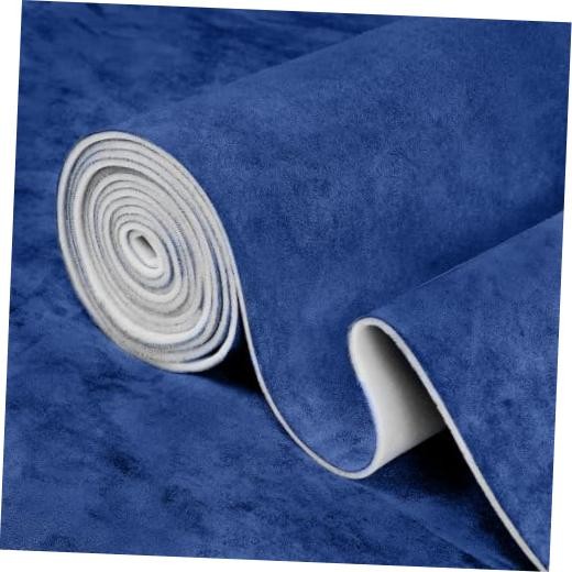 Suede Headliner Fabric, 96″ L×60″ W Car Headliner Material, Tela 96″L×60″W Blue