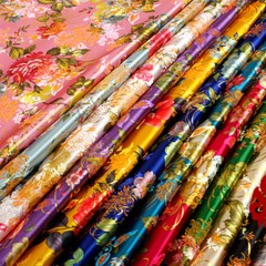 Ancient Costume Chinese Dress Baby Clothes Kimono Cos Silk Satin Sewing Fabric