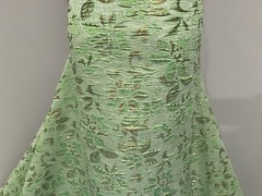 Green Gold Floral Metallic Brocade Fabric 50” Width Sold By The Yard