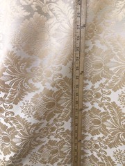 CHAMPAGNE Damask Jacquard Brocade Flower Floral Fabric (110 in.) Sold BTY