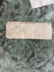 NEW Shannon Luxe Cuddle Frosted Shaggy Minky Fabric Navy Aqua Sea 2 Yds 58/60”