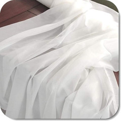 Chiffon Draping Fabric by the Yard – 10 Yards | Soft Sheer White Fabric for Drap
