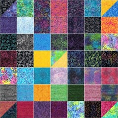 Laurel Burch BATIK Menagerie Chevron Dark Lime Y2494-19 Fabric By the FQ 1/4 YD