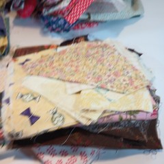 1 Pound 15 Ounces Cotton Print Fabric Quilt Scraps Leftover Squares E