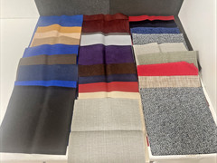 Fabric Samples Square Jab, Chivasso, Carlucci Lot of 90 PC Multi Color Design