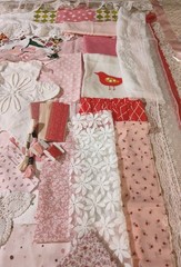 85+ Linens&Fabric Pieces Ribbon Trim Lace ForCrafts Slow Stitching Junk Journals