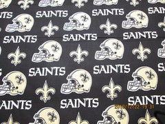 NEW ORLEANS SAINTS NFL NEW MULTI DESIGN 100% COTTON 1 YARD PIECE NEW 36″ X 58″