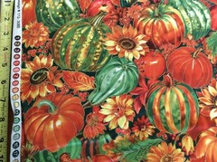 FABRI-QUILT- GOLDEN HARVEST #112-3085- LARGE PRINT — 1 3/8 YARDS
