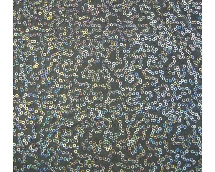 Luxury Sequin Dance Wear Stretch Fabric Material – GREY