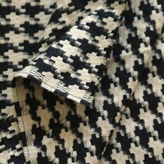 HEAVY ACRYLIC WINTER JACKET COAT CRAFTS FABRIC BIG 30 mm HOUNDSTOOTH CHECK 44’W