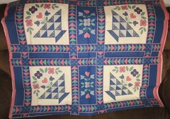 Vintage Springs Industries Fabric I Love Country 8 Lg Squares Pattern 6594