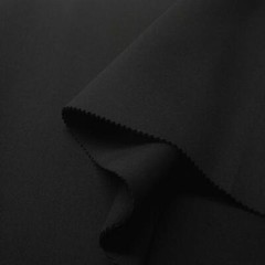 Black Neoprene Scuba Super Techno Fabric 4 Way Stretch by the yard