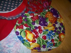 Fabric Circles Misc Patterns Two Sizes