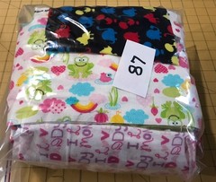 Fabric Scraps 2 Pounds Flannel 43 Different Prints and Solid Pieces #87