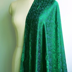 1 Yard*114cm Silk Viscose Dress Material Ethnic Floral Silk Satin