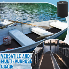 12In X 20Ft Black Boat Trailer Bunk Carpet with Adhesive, Marine Outdoor Polyest