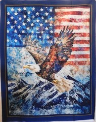 American Wings Fabric Panel 100% cotton by Marshall Dry Goods