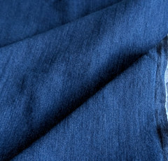 Stretch Denim Fabric INDIGO BLUE Solid 12oz Cotton & Polyester 54″W x 2⅔ Yards