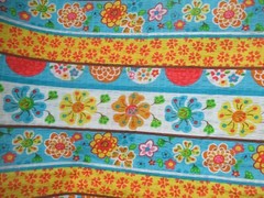 Floral CRINKL Fabric WHITE &BLUE Flowers Design on Cotton Fabric 1Y10 X 44