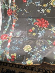 Vintage 1984 G P & J Baker Polished Cotton Floral Chintz Fabric 44″ x 56″ Tree