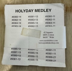 Moda Holiday Medley Kansas Troubles Charm Pack 42 5″ Squares Christmas OOP