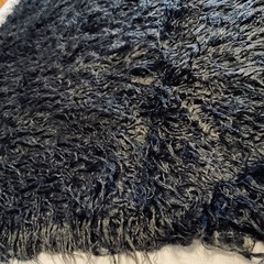 Lucci YarnsNew Faux Fur Designer 34”L X 50”W Unit of 1 Luxury True Solid Black