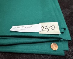 Vintage 100% WOOL Fabric: BOLD PEACOCK GREEN – Solid – NOS – 2 Yards 15” x 62”