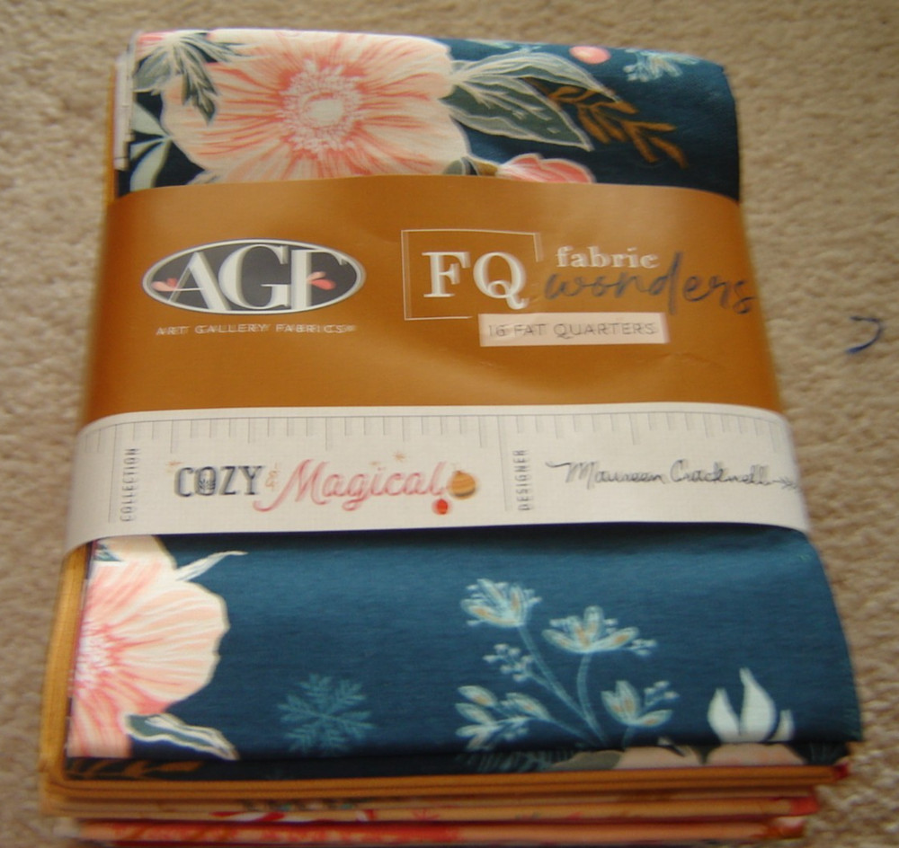 16 fat quarters ART GALLERY fabric bundle MAUREEN CRACKNELL cozy magical
