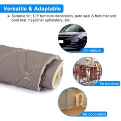 59″ Quilted Diamond PU Leather Fabric Automotive Headliner Upholstery Fabric