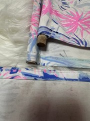 LILLY PULITZER Fabric Lot 2 Sea To Shining Sea 37”L x 19”W Canvas Panels 🩷💙