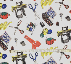 VTG Sewing Notions Fabric – By The Half Yard — 18″ x 44″– Pre-Owned, Unused