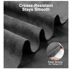 RadiantDecor Premium Black Suede Fabric Wrap-17 X 70-NEW IN ORIGINAL BOX