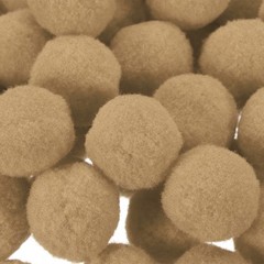 Pom Felt Balls Fabric 1cm 10mm Khaki for Crafts Project DIY 100 Pcs