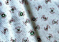 Quilted Nursery Baby Fabric Mini Print – MY FIRST CHRISTMAS – 60 ” W x 39″L
