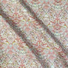 William Morris Strawberry Thief Painted Cotton Fabric for Sewing DIY BTHY 57″