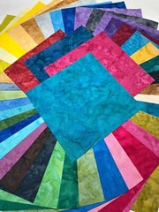 92 5″ Squares ~ Bali Granite Hill Batiks ~ Mega Charm Pack ~ Benartex