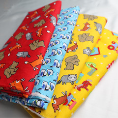 100% Cotton Flannel Fabric / 6 Type Cartoon Printed For Kids – By the Yard