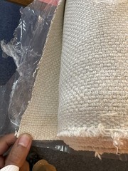 Libeco Belgian Linen Fabric Rolls Dark Grey & Natural Textured 55.12″ Wide