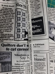1/2 Yd Quilting News Newspaper Sewing Peace By Piece Cotton Patchwork Print