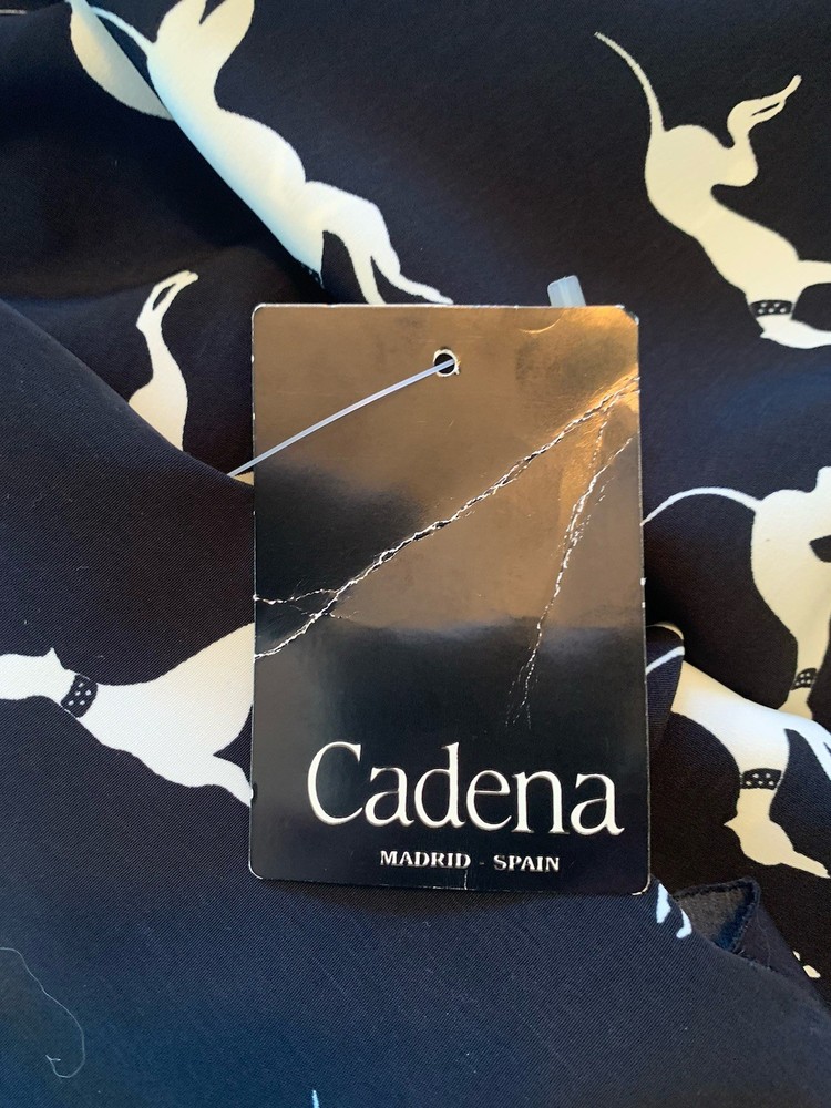 Greyhound Printed Cadina Silk Fabric For Clothing