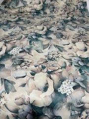Vintage 1990 Floral Print House N’ Home Fabrics & Draperies Upholstery 36″Lx54″W