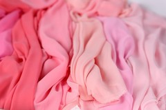 Pink Chiffon Fabric by the Yard, Sheer Polyester Chiffon for Decor & Apparel