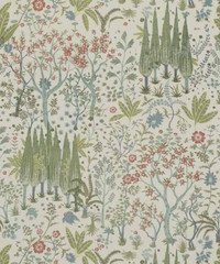 GP & J BAKER LIFESTYLE CURTAIN FABRIC Bridport 6.4 METRES GREEN 100% COTTON