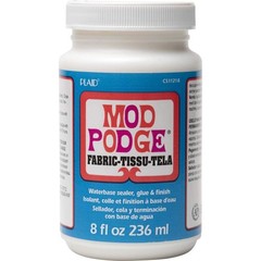 Mod Podge Eight Fabric, 8-ounce, Transparent, 8 Fl Oz 8-Ounce, Clear